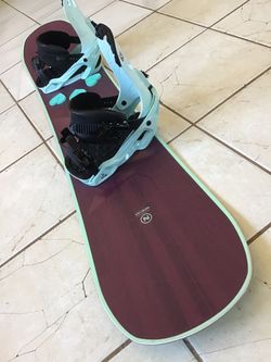 Size 139 Nidecker Snowboard With Medium Bindings