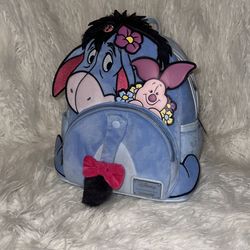 Loungefly Disney Winnie the Pooh Eeyore & Piglet Velvet Mini Backpack “Sold out”