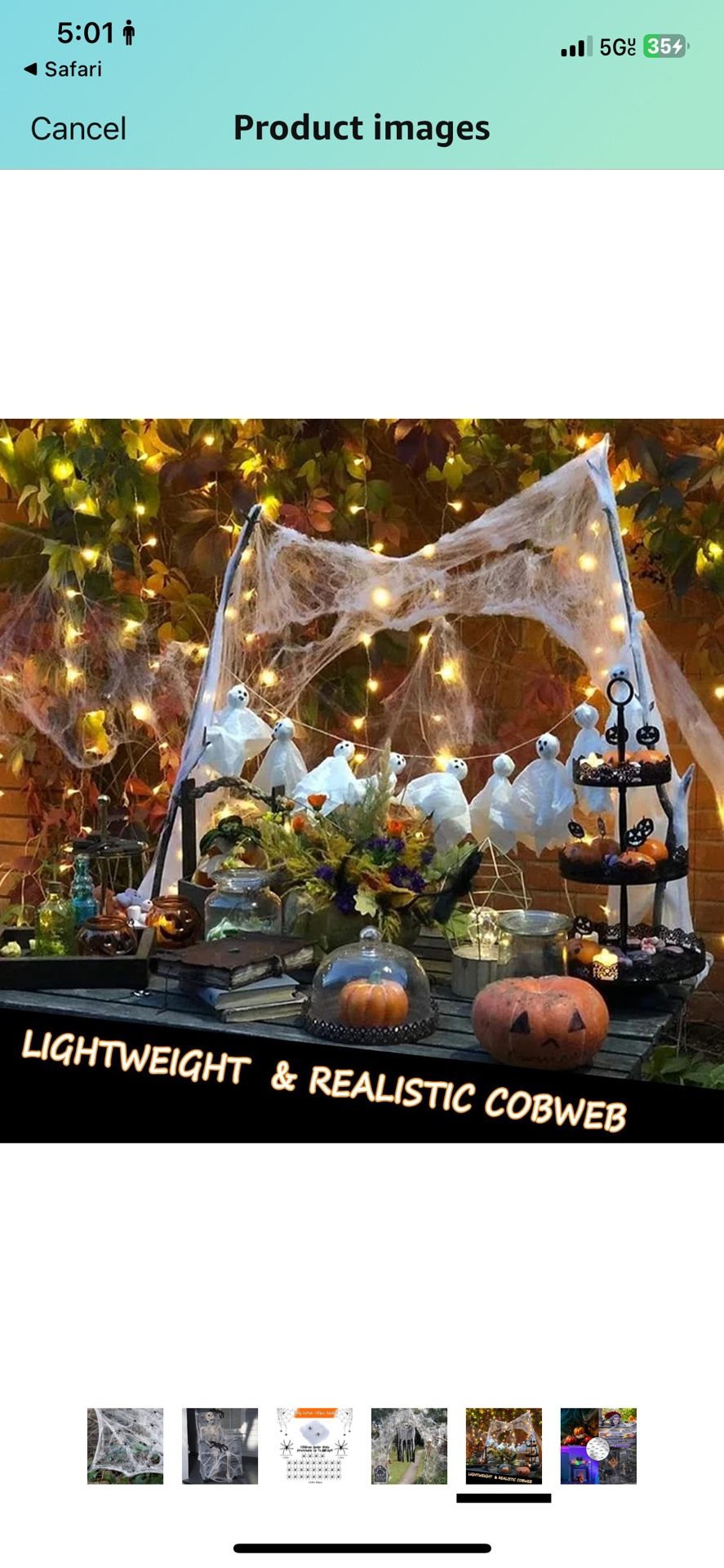 Real Creepy Vibes – Cobweb Packs for Halloween (Bulk Available) 2 for$14,99
