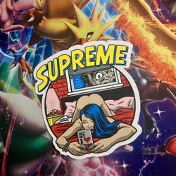 Supreme bedroom sticker new SS25