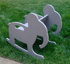 Child's Crate & Barrel elephant rocker, excel condition