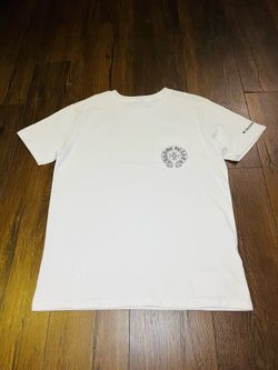 White Gothic Cross Graphic T-Shirt | Chrome Hearts | Size Large