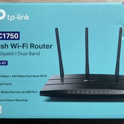 Wireless Internet Router: TP-Link AC1750 Mesh Wi-Fi Router (Archer A7) - Full Gigabit and Dual Band Wireless Internet Router