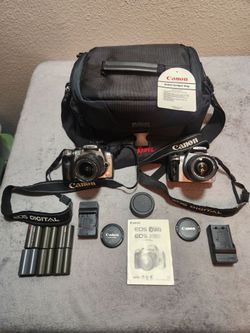 Canon EOS Rebel Digital Cameras (2) Bundle-Tested