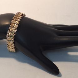 Butterfly Link Bracelet  14k/20.8g