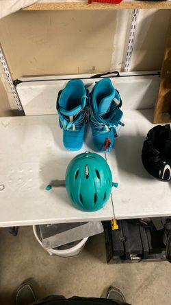 Snowboard Boots And Helmet