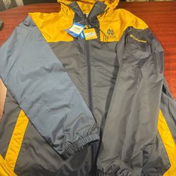 Columbia Men Flash Challenger Windbreaker Jacket Notre Dame Fighting Irish 2XL