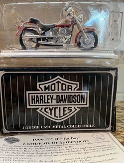 1999 Harley FLSTF “Fat Boy” 1:18 Scale By Maisto