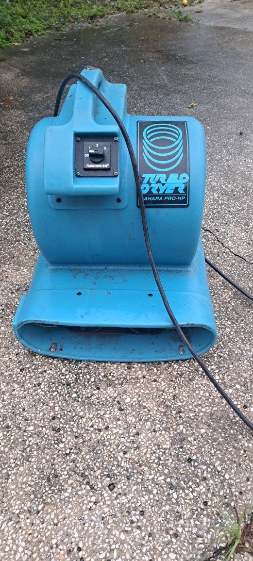 Turbo fan. Works excellent