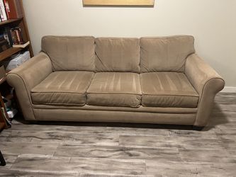 Microfiber Suede Pull-out Sofa Bed