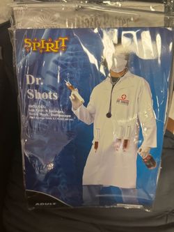 Halloween costume one size fits most Dr Shots