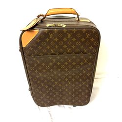 Louis Vuitton LV monogram vintage carry on luggage suitcase Pégase 55