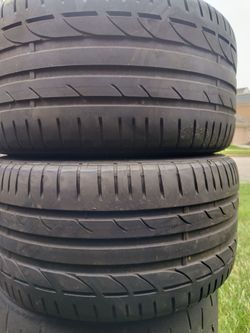 PAIR 285/35/19 BRIDGESTONE POTENZA TIRES