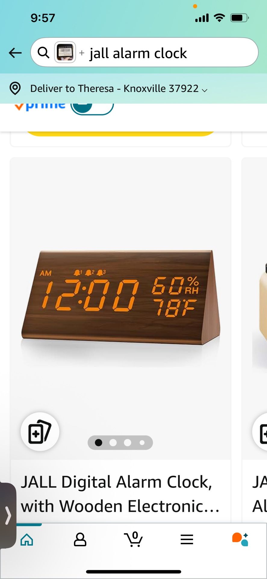Jall Alarm Clock W Temp And Humidity Readings