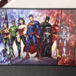 Super hero framed poster