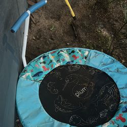 kiddie trampoline.