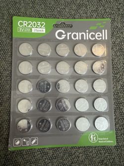 Granicell CR2032 3V Lithium Batteries 25-Pack