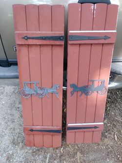 6. Aluminum House shutters 47 inches tall