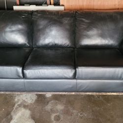 Black LEATHER COUCH