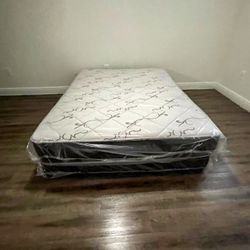 Queen Size Mattress PILLOW TOP WITH BOX QUEEN BED COMFORT 12 INCHES 