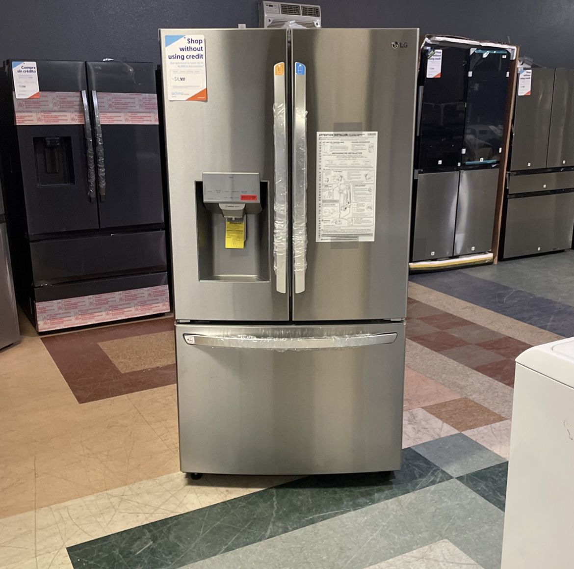 28 Cubic Ft. LG Stainless Steel Refrigerator With Craft Ice Maker🙌🙌