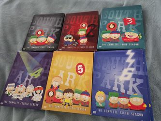 South Park Seasons 1 Through 6 Complete DVD Sets
