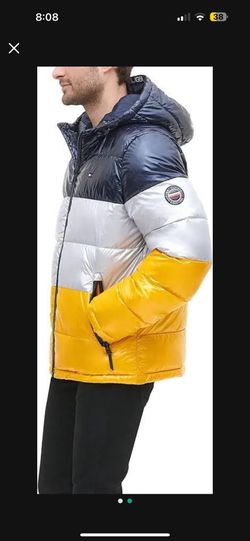 Tommy Hilfiger Pearlized Yellow/Navy Coat