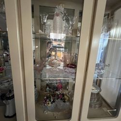 Ivory And Gold Hutch 