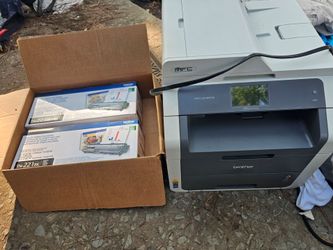 Brand brother all in 1 printer copier and all comes with more toner. Make offer