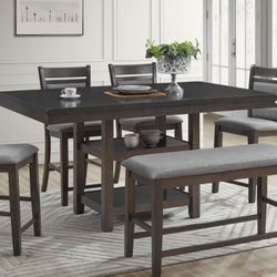 6 Pc Dining Set With 18” Leaf 