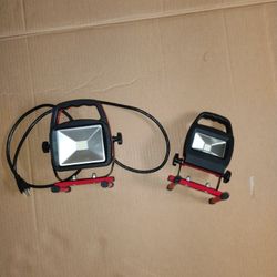 LED Work Light Pair Lights Bright Car Truck Van Boat Construction 