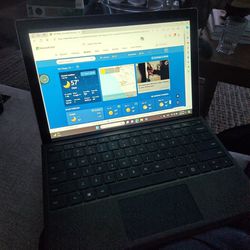 Surface Pro 6 With Blue Keyboard Case