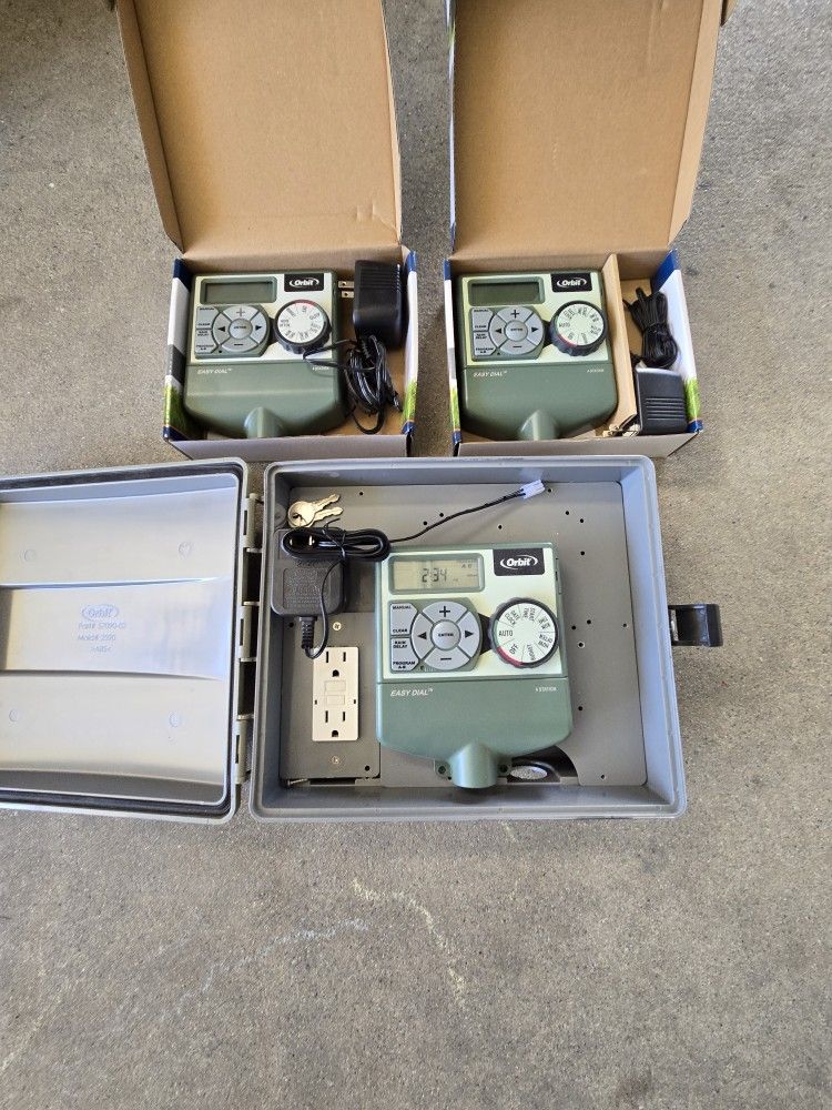3 ORBIT SPRINKLER TIMERS