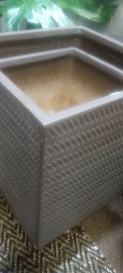 New fiber clay box garden planter's high quality
