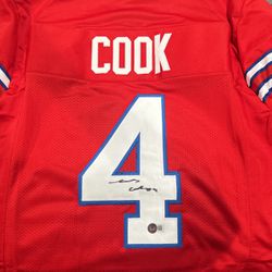 James Cook Signed Bills Jersey