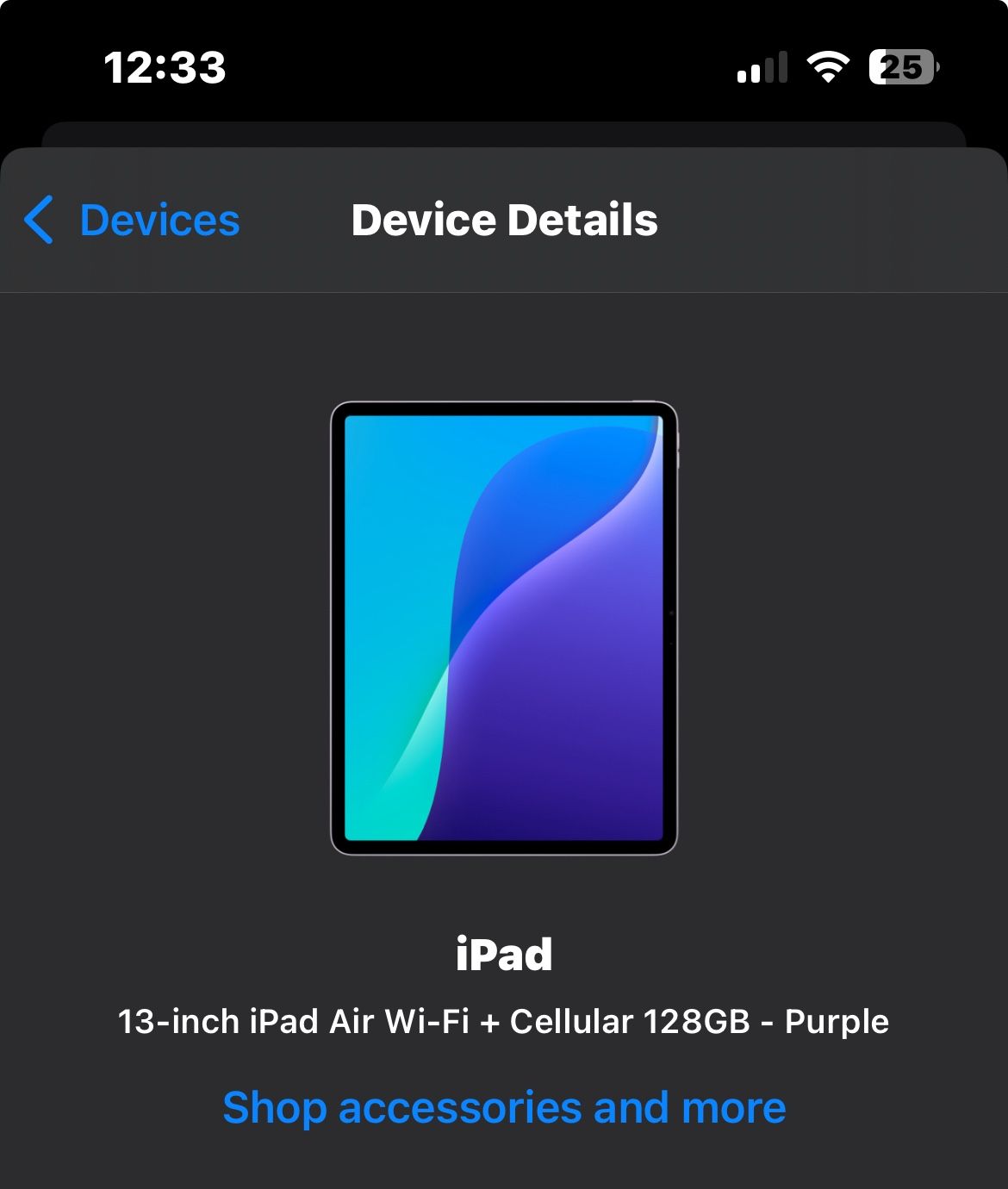 iPad Air 13inch 128Gb WiFi- And cellular