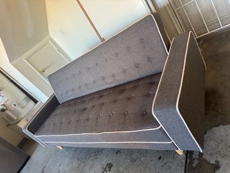 Grey futon