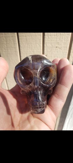 Alien Fluorite Skull