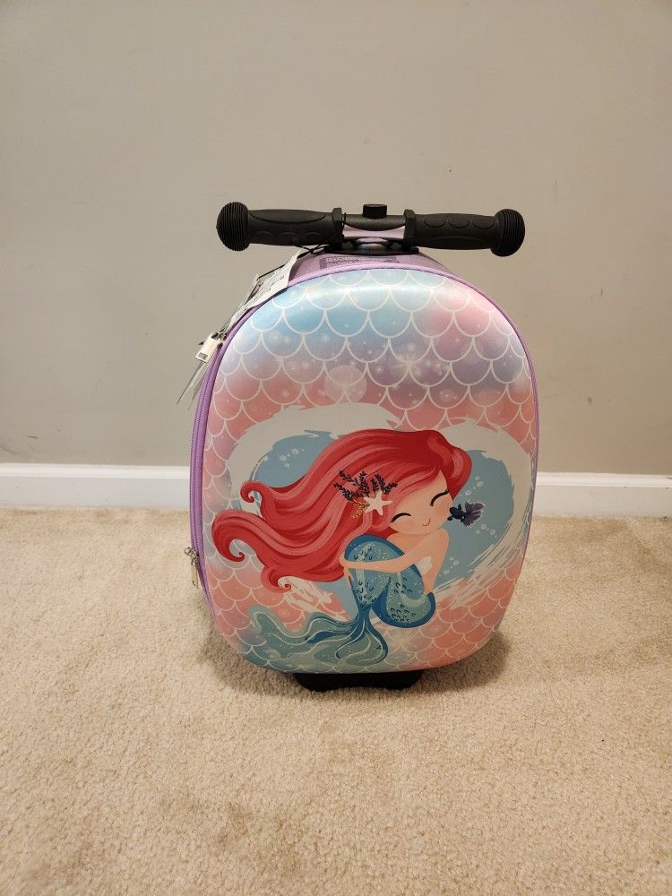 Light Up Scooter For Kids With Storage - Suitecase - New