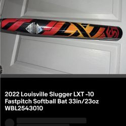 Brand new never been used 2022 Louisville Slugger LXT – 10 Fastpitch Softball Bat 33 in./ 23 Oz