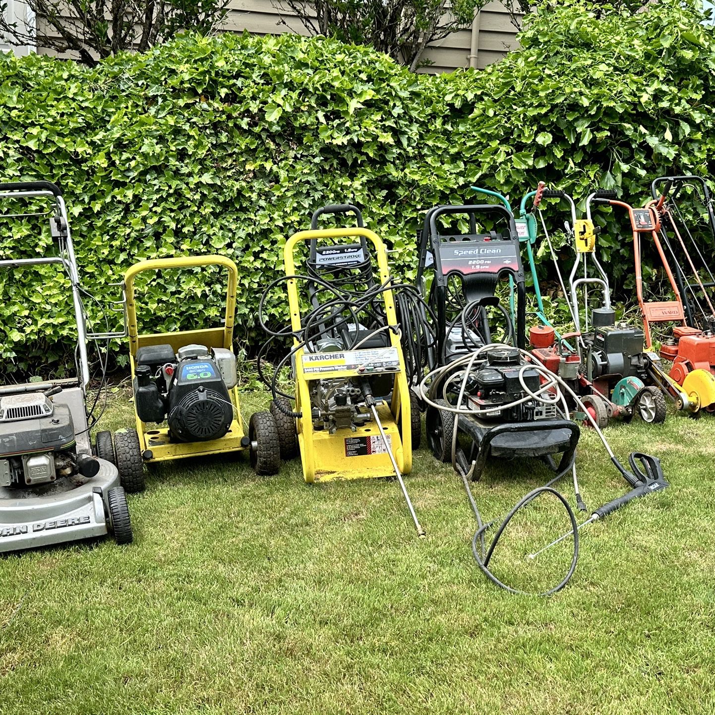 Weedeaters, Pressure Washers, Mower, Edgers Trimmers - Handyman Projects