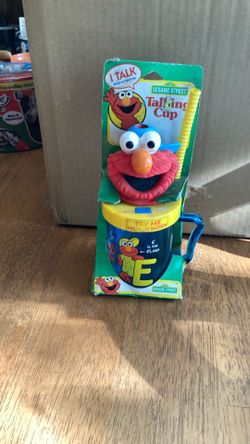 Vintage talking Elmo cup