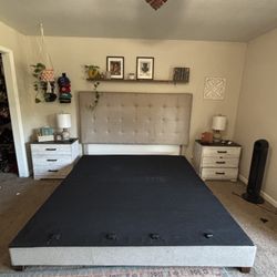 King Size Upholstered Bed