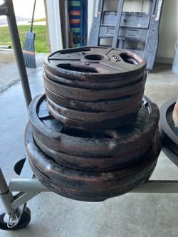 TSA Olympic Weight Plates 205 lbs