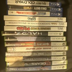 Wii, Xbox 360, ps4, ps2 games