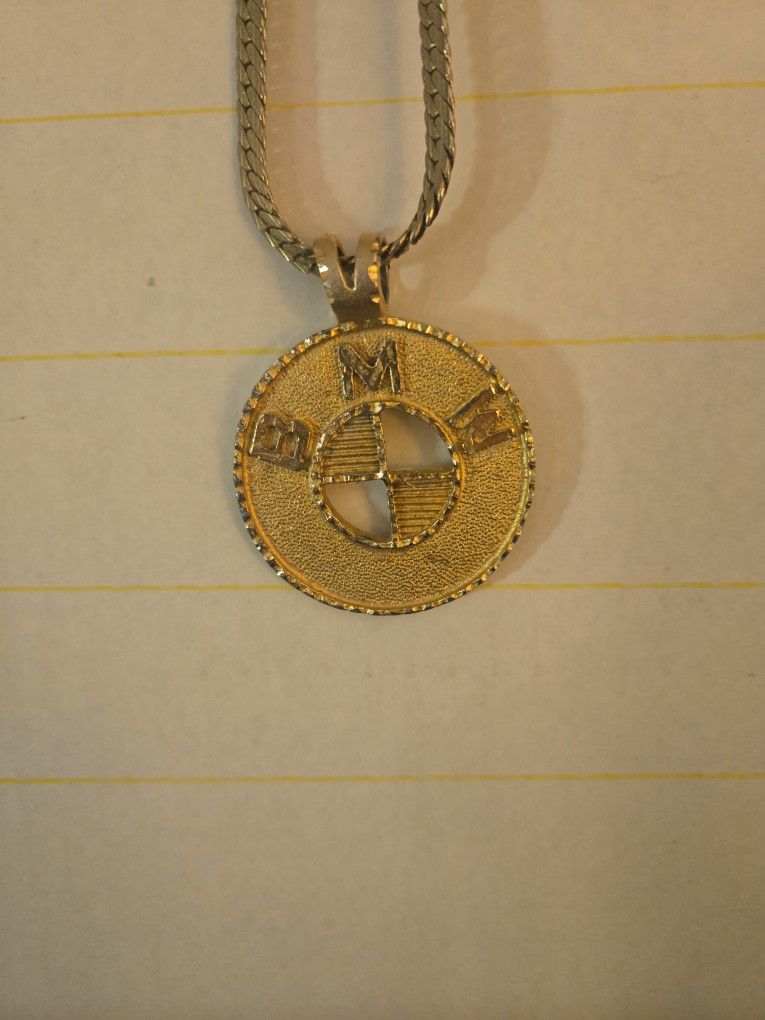 Gold BMW Medal with Chain