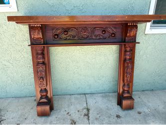 Handmade , vintage fireplace mantle