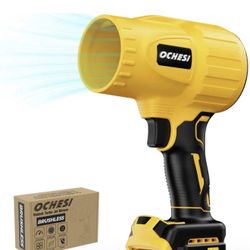 New Electric Cordless Leaf Blower Dust Blower for Dewalt 20V Max Battery, High-Speed Brushless Motor Handheld Jet Fan Air Blower for Patio Cleaning, L