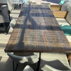 Large Kitchen Table And 6 Chairs