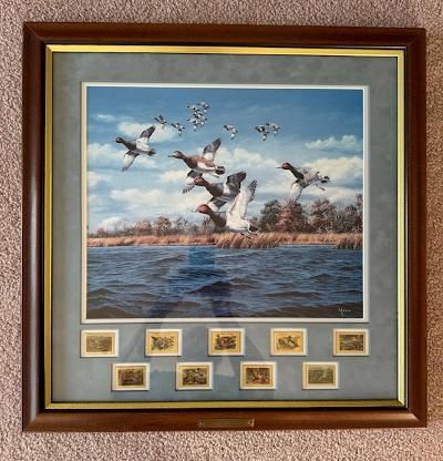 RARE "MIDDAY FLIGHT" ART PRINT POSTAL COMMEMORATIVE SOCIETY 